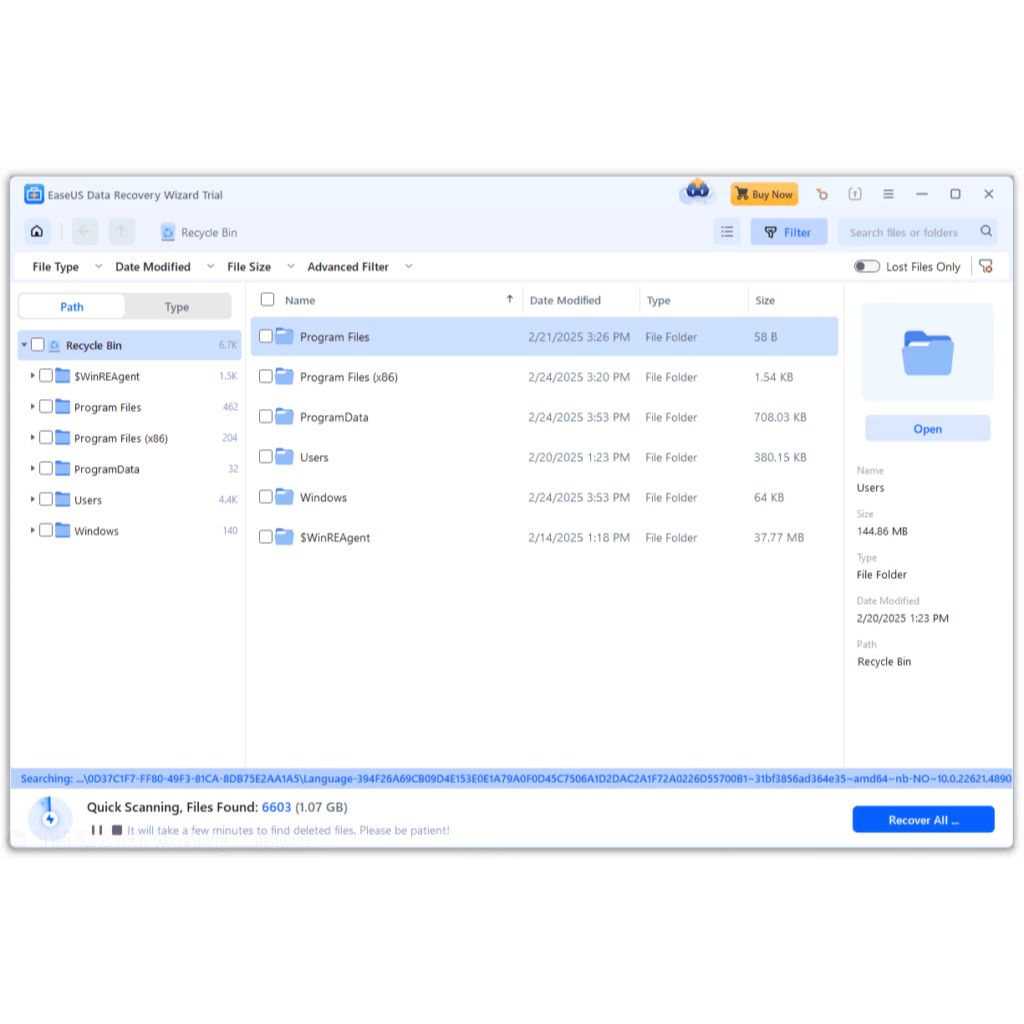 EaseUS Data Recovery Wizard Pro